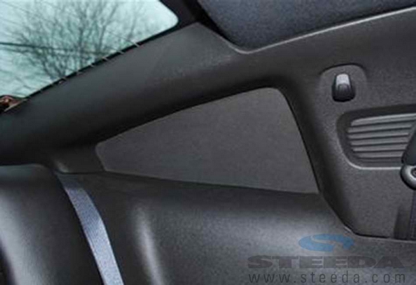 CDC Mustang Interior Quarter Window Covers - Charcoal (05-09 All)